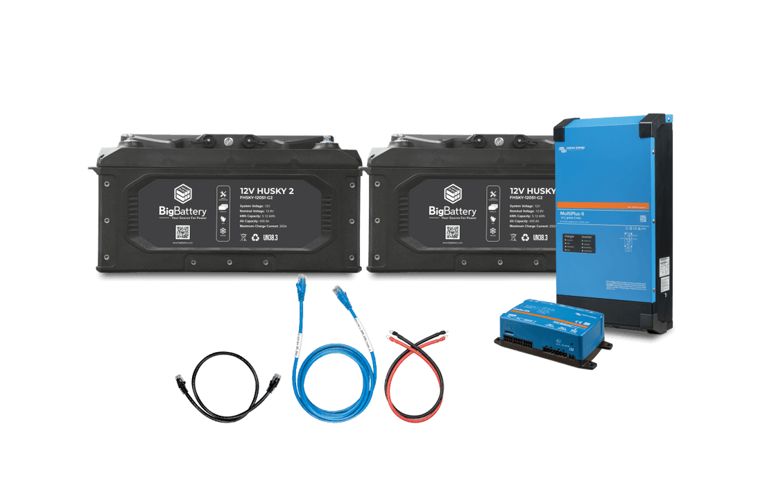 12V 2X HUSKY 2 Lithium Battery KIT – Victron