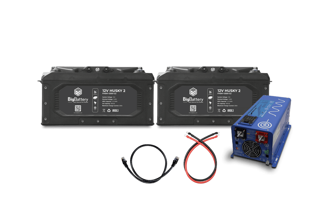 BigBattery 12V 2X HUSKY 2 Lithium Battery KIT – AIMS