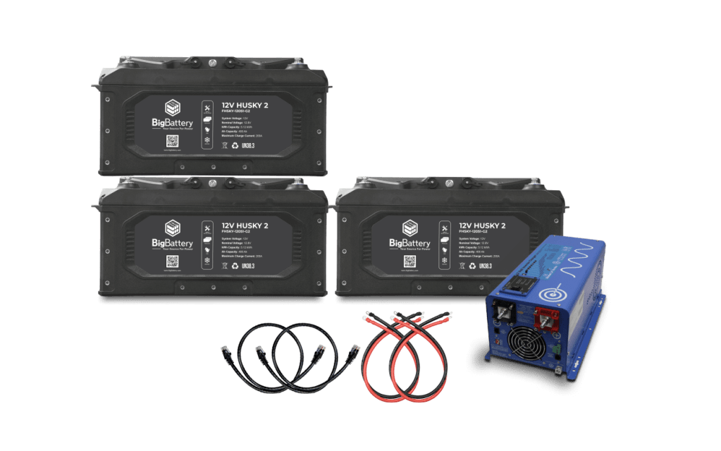 BigBattery 12V 3X HUSKY 2 Lithium Battery KIT – AIMS