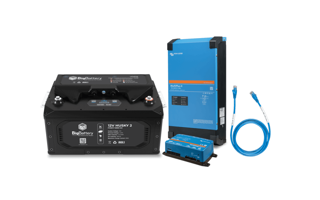 BigBattery 12V 1X HUSKY 2 Inverter Kit + Victron MultiPlus-II 3000W