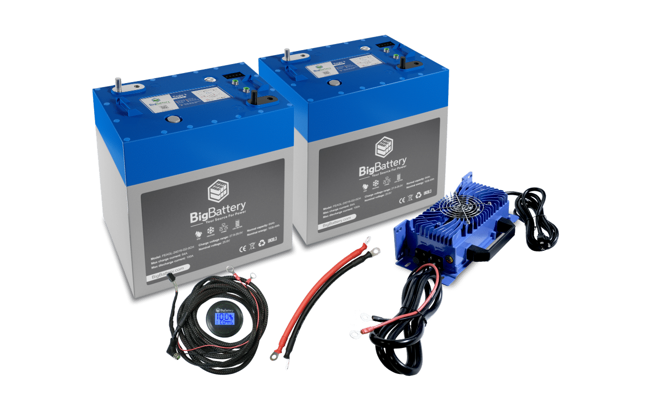 BigBattery 24V 2X EAGLE 2 Lithium Battery KIT