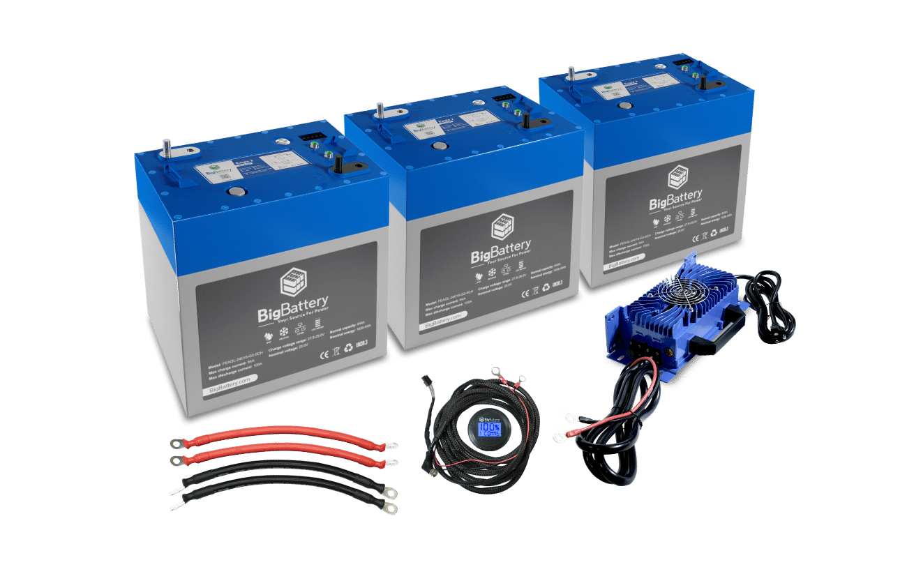 BigBattery 24V 3X EAGLE 2 Lithium Battery KIT