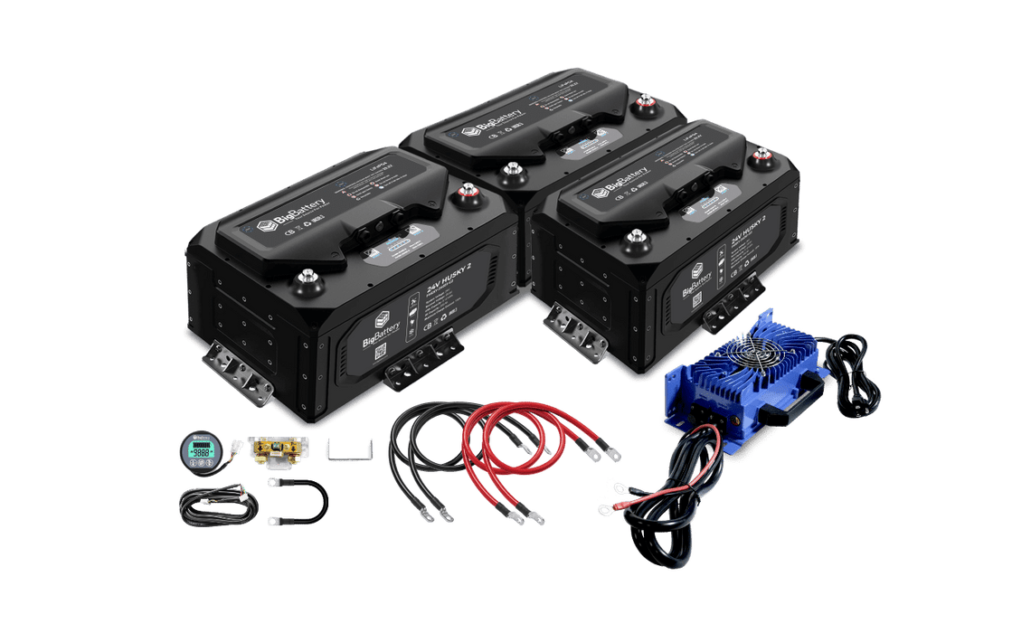 BigBattery 24V 3X HUSKY 2 Lithium Battery KIT