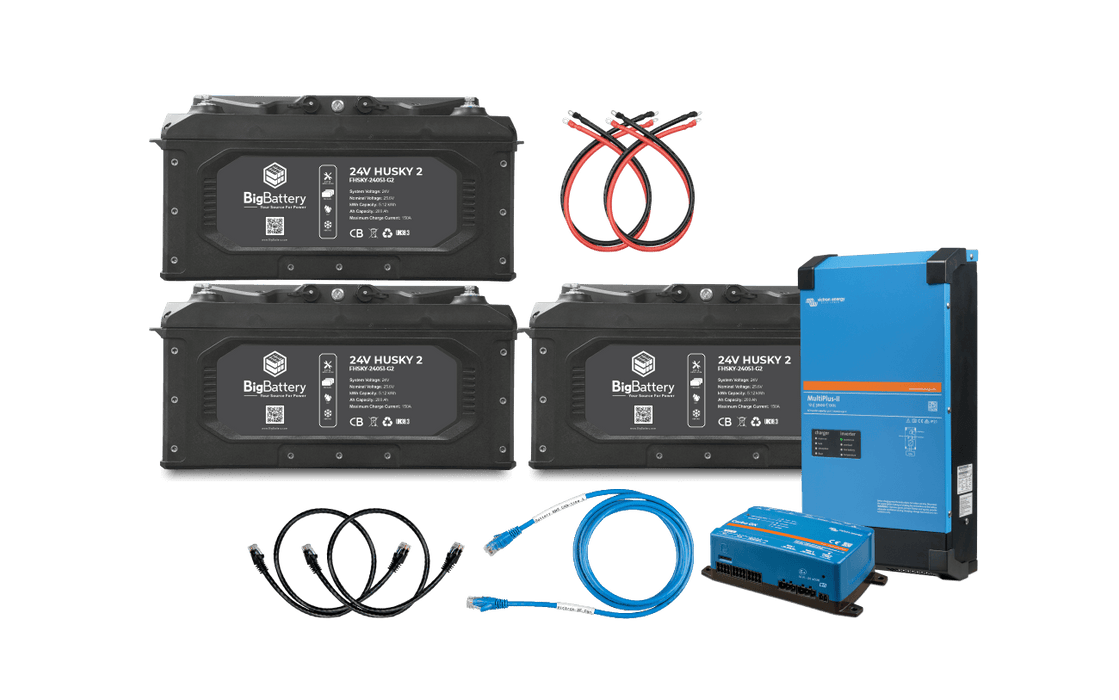 BigBattery 24V 3X HUSKY 2 Lithium Battery KIT – Victron