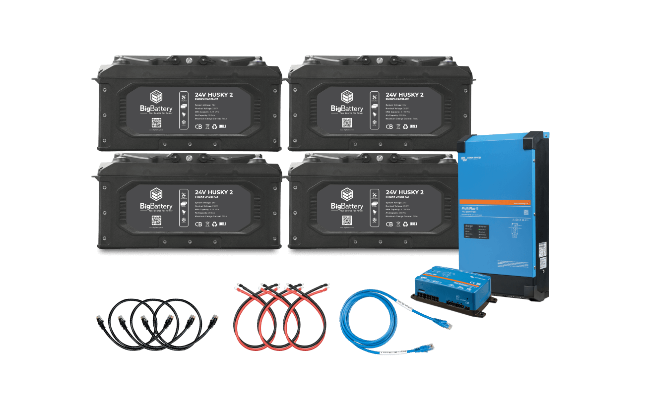 BigBattery 24V 4X HUSKY 2 Lithium Battery  KIT – Victron