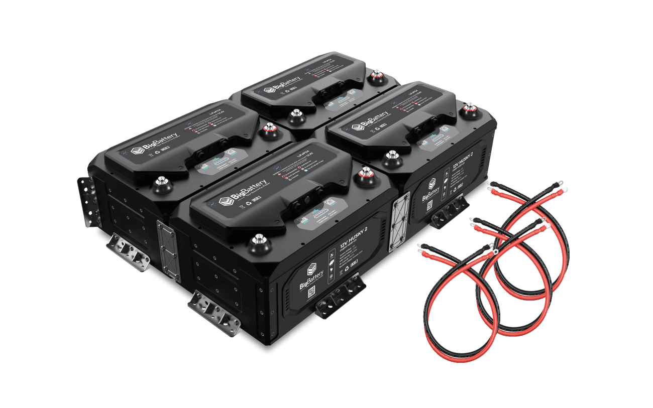 BigBattery 12V 4X HUSKY 2 Lithium Battery Kit