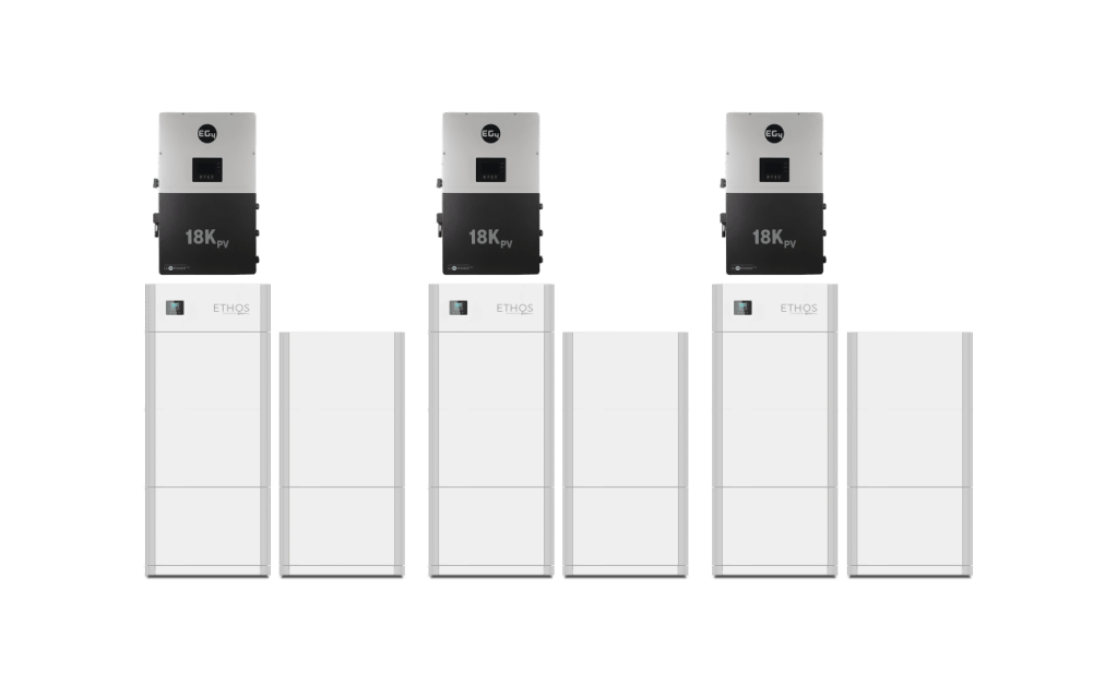 BigBattery 92.1kWh ETHOS + 3x EG4 18kPV Inverter (ESS)