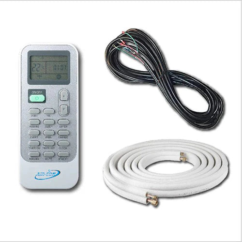 Air-Con Serene Series 18,000 BTU 18 SEER Mini Split Air Conditioner | Includes Lineset &amp; Wiring | Inverter Technology | Wi-Fi Ready