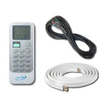 Air-Con Titanium Series 12,000 BTU 18 SEER Ductless Mini Split Air Conditioner &amp; Heat Pump System | 110-120V | Includes Lineset &amp; Wiring | Inverter Technology | Wi-Fi Ready