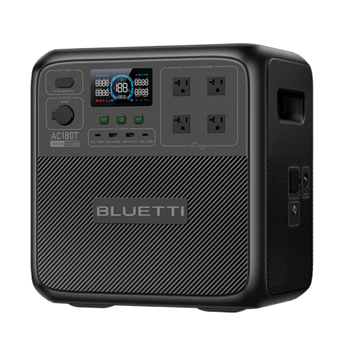 Bluetti AC180T Portable Power Station | 1433Wh | 2700W | 500W Solar Input