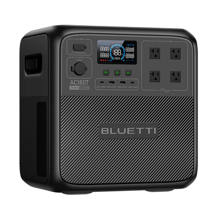 Bluetti AC180T Portable Power Station | 1433Wh | 2700W | 500W Solar Input