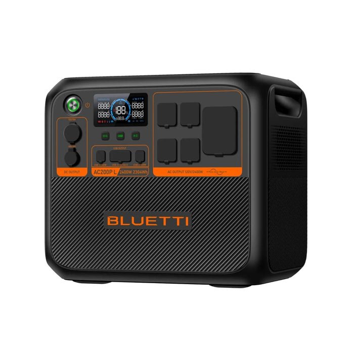 Bluetti AC200P L Portable Power Station | 2304 Wh | 3600W | 1200W Solar Input