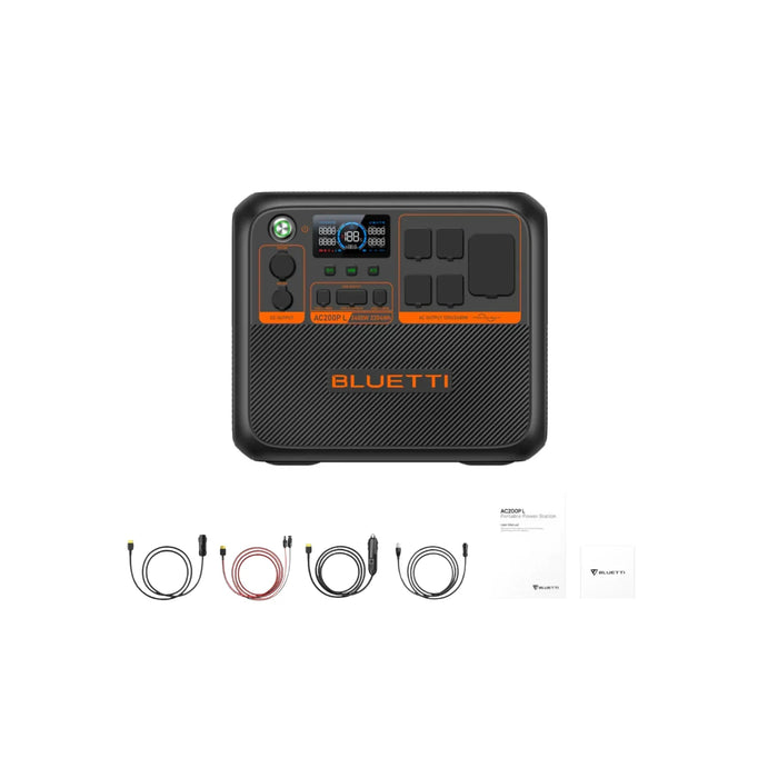 Bluetti AC200P L Portable Power Station | 2304 Wh | 3600W | 1200W Solar Input