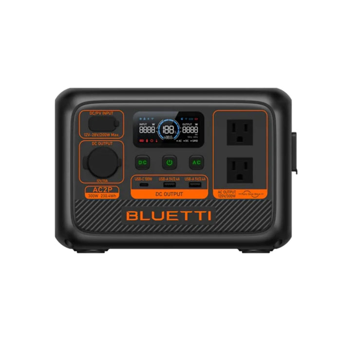 Bluetti AC2P Portable Power Station | 230.4Wh | 600W | 200W Solar Input