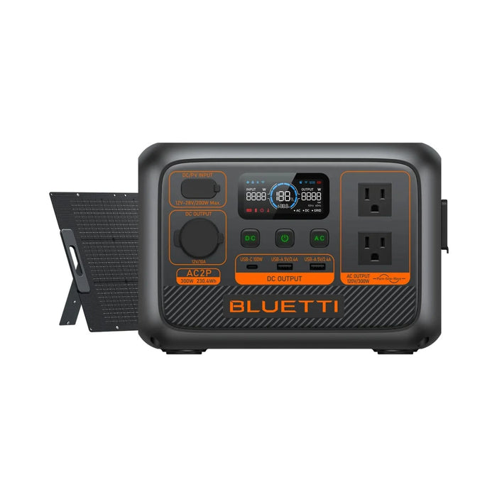 Bluetti AC2P Portable Power Station | 230.4Wh | 600W | 200W Solar Input