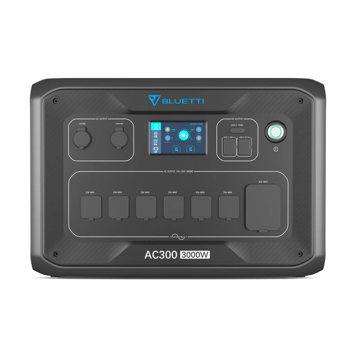 Bluetti AC300 Home Battery Backup Generator | 3072Wh | 6000W | 2400W Solar Input
