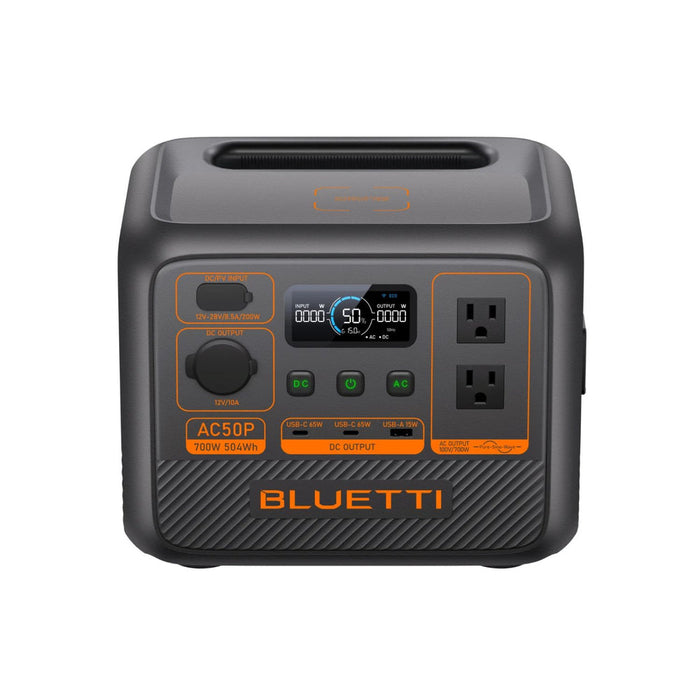 Bluetti AC50P Portable Power Station | 504Wh | 1200W | 200W Solar Input