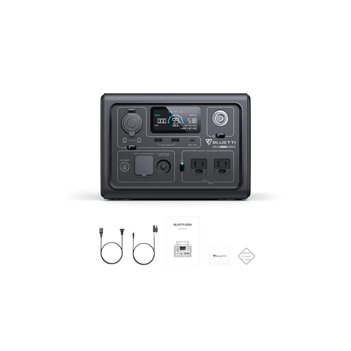 BLUETTI EB3A Portable Power Station | 268.8Wh | 1200W | 200W Solar Input
