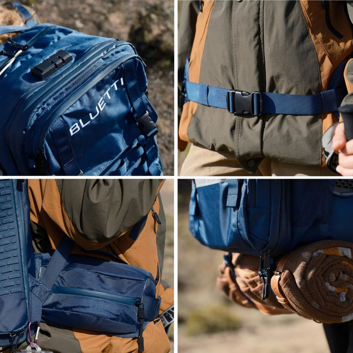 Bluetti Handsfree 2 Backpack Power Station | 512Wh | 1200W | 350W Solar Input