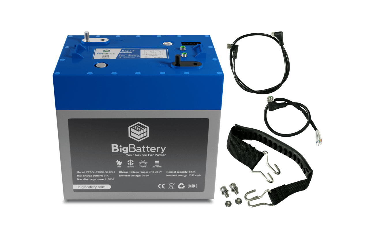 BigBattery 24V 2X EAGLE 2 Lithium Battery KIT