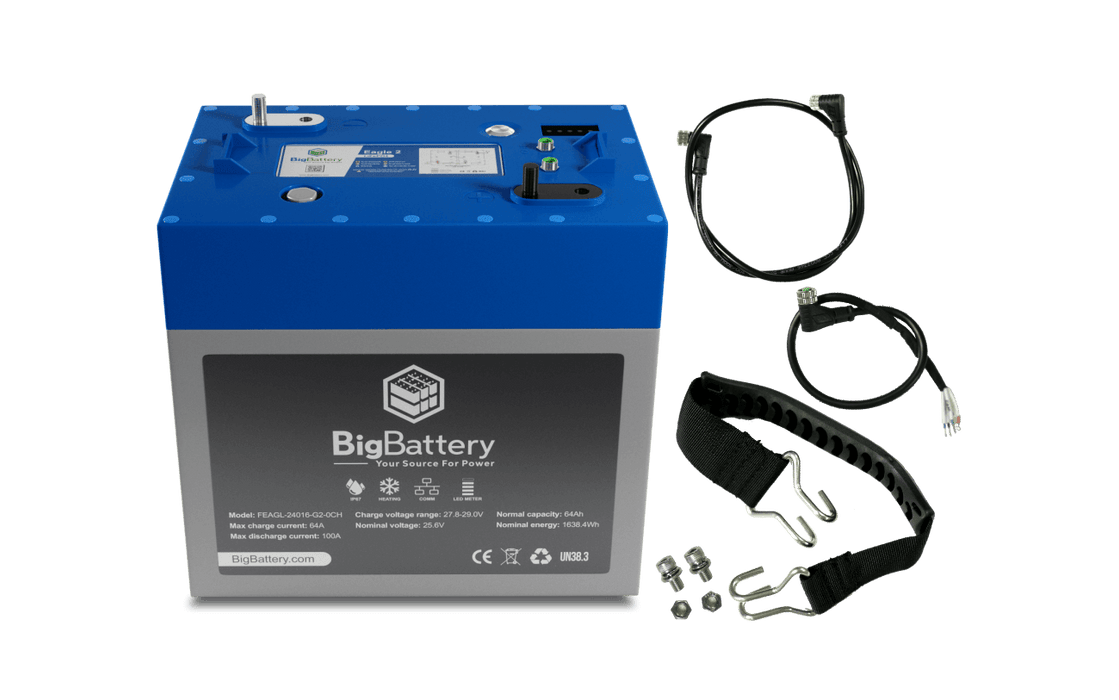 BigBattery 24V 3X EAGLE 2 Lithium Battery KIT
