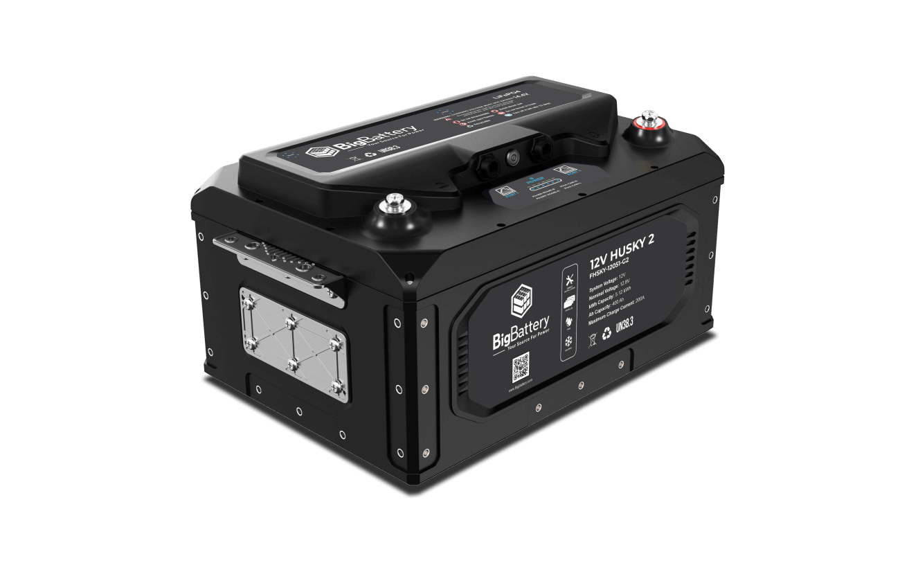 BigBattery 12V 1X HUSKY 2 Inverter Kit + AIMS Inverter Charger
