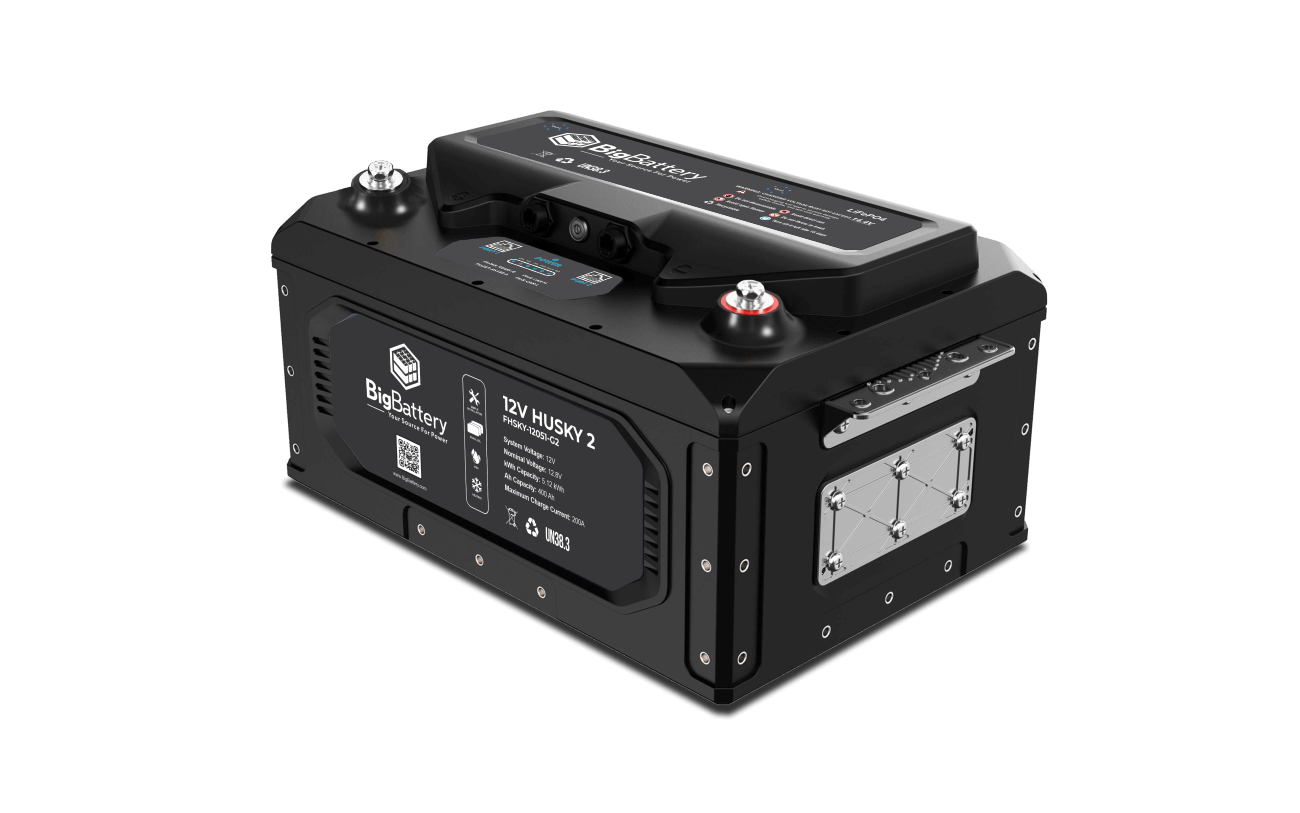 BigBattery 12V HUSKY 2 Lithium Battery 5.12kWh 400Ah | LiFePO4 | Inverter Comms