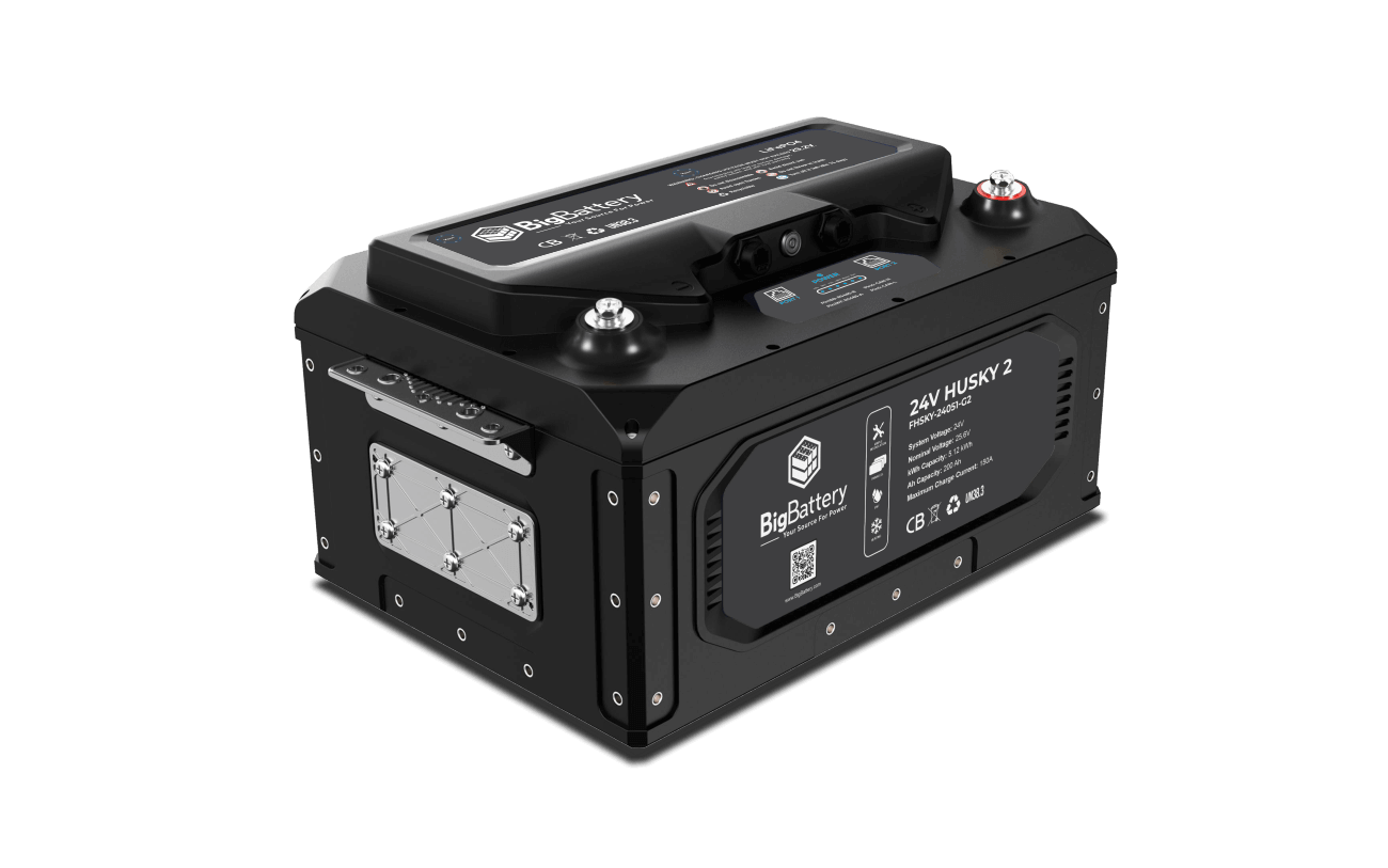 BigBattery 24V HUSKY 2 Lithium Battery INV KIT