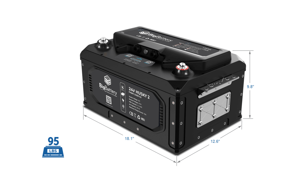 BigBattery 24V HUSKY 2 INV Lithium Battery