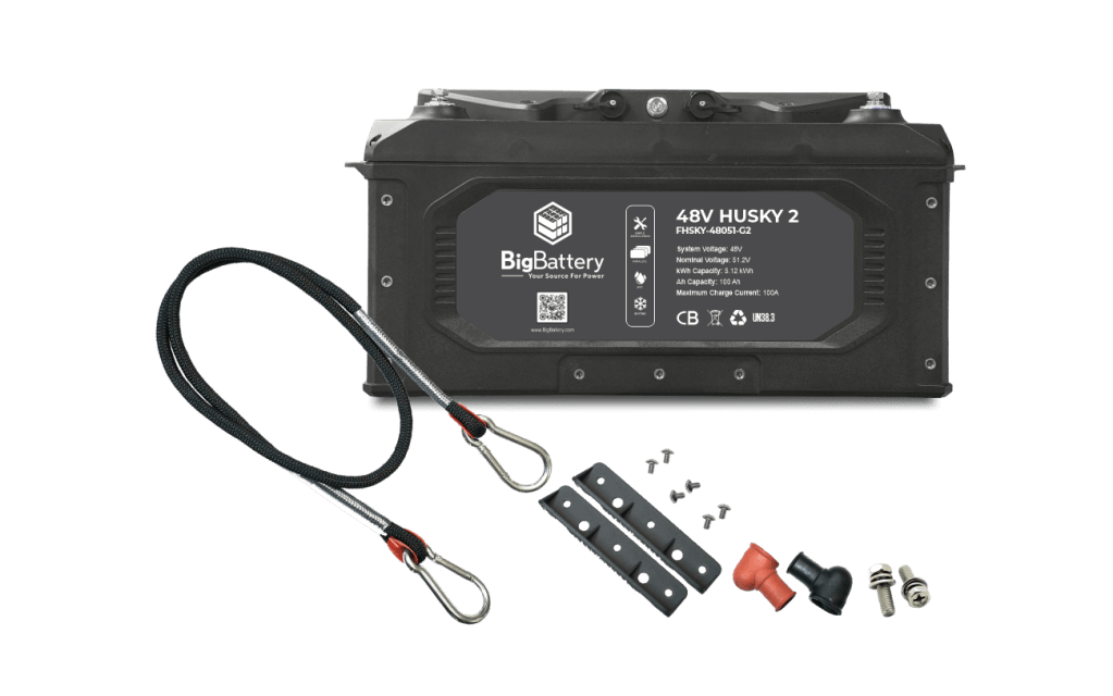 BigBattery 48V 2X HUSKY 2 Lithium Battery KIT – EG4 6K Off-Grid Inverter