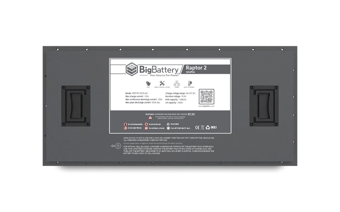 BigBattery 72V RAPTOR 2 Lithium Battery