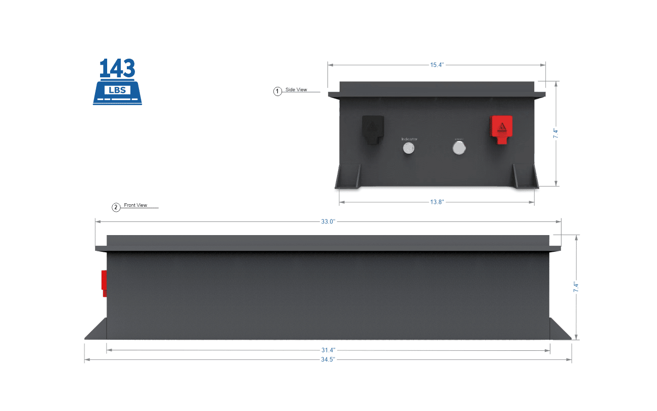 BigBattery 72V RAPTOR 2 Lithium Battery 7.68 kWh | LiFePO4 |
