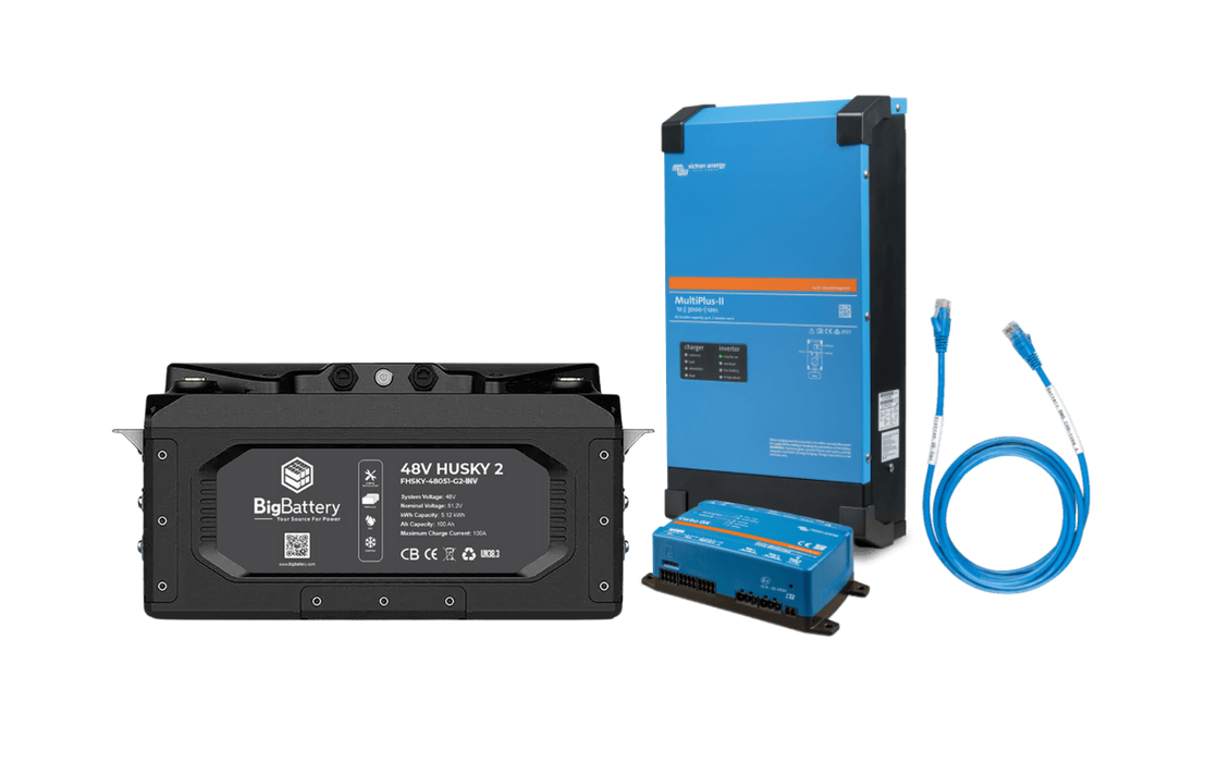 BigBattery 48V Husky 2 INV + 3kW Victron Multiplus