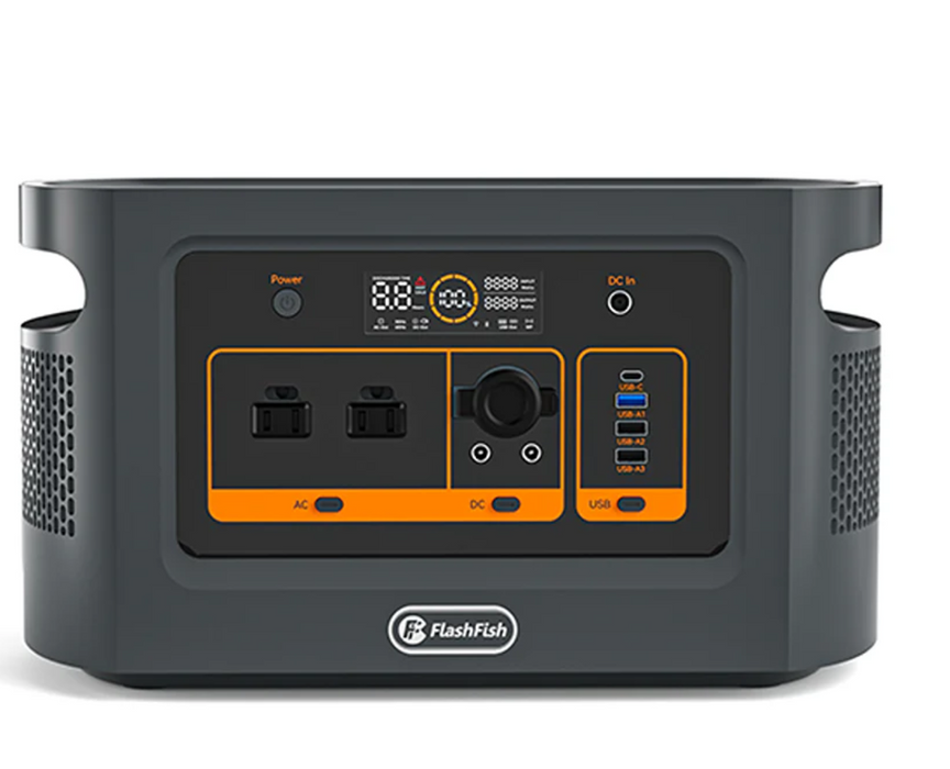 FlashFish QE02D UPS Portable Power Station - 1200W 1008Wh Sine Wave Inverter