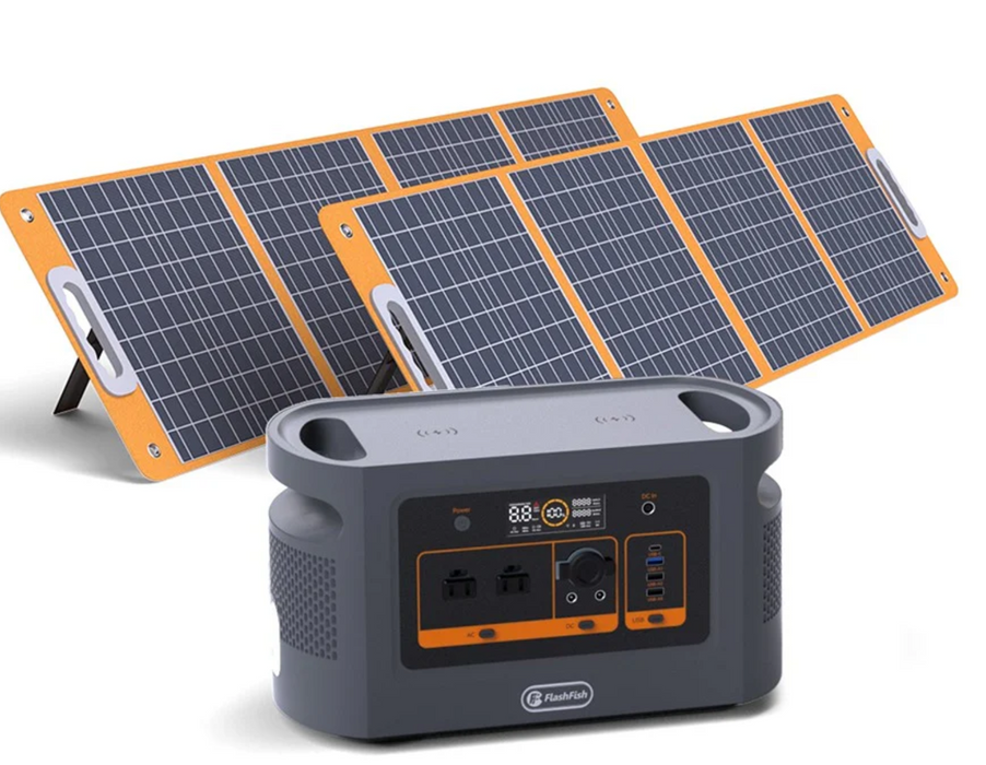 FlashFish QE02D UPS Portable Power Station - 1200W 1008Wh Sine Wave Inverter