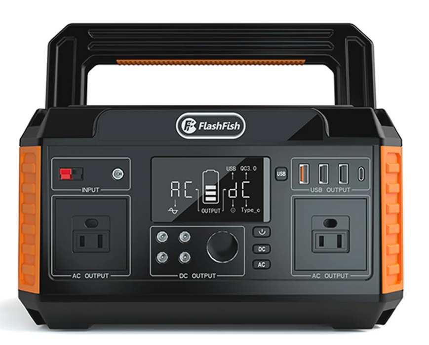 FlashFish P60 Portable Power Station - 560W 520Wh/140400mAh