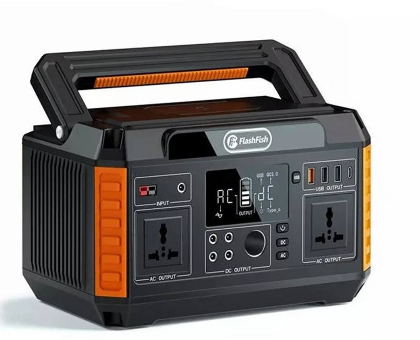 FlashFish P60 Portable Power Station - 560W 520Wh/140400mAh