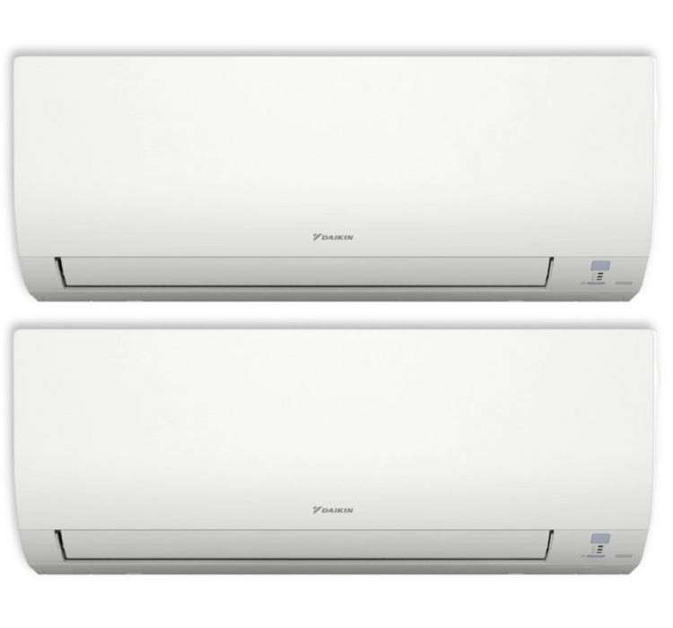 Daikin MXM 24,000 BTU 2 Ton 21 SEER2 (2) Zone Ductless Mini Split Heat Pump and Air Conditioning Inverter System 230V - 9K + 15K