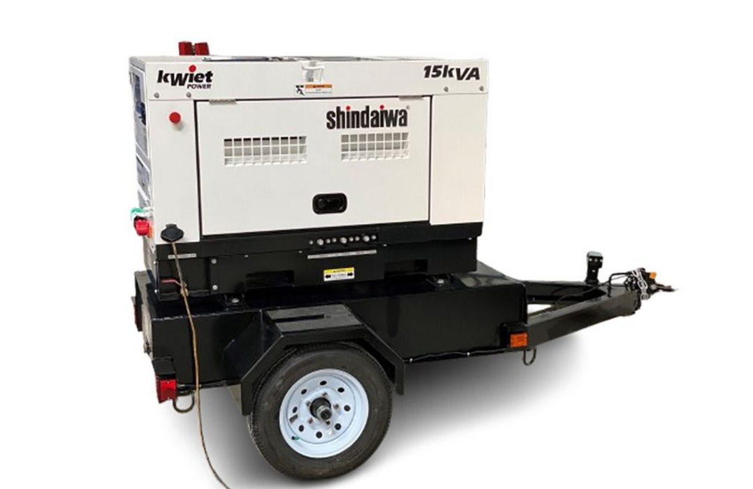 Kubota Powered Diesel Generator - DGK15F, 16.5 kW Standby, 15 kW Prime, 1 &amp; 3-Phase, Liquid Cooled, 65-67 dBA