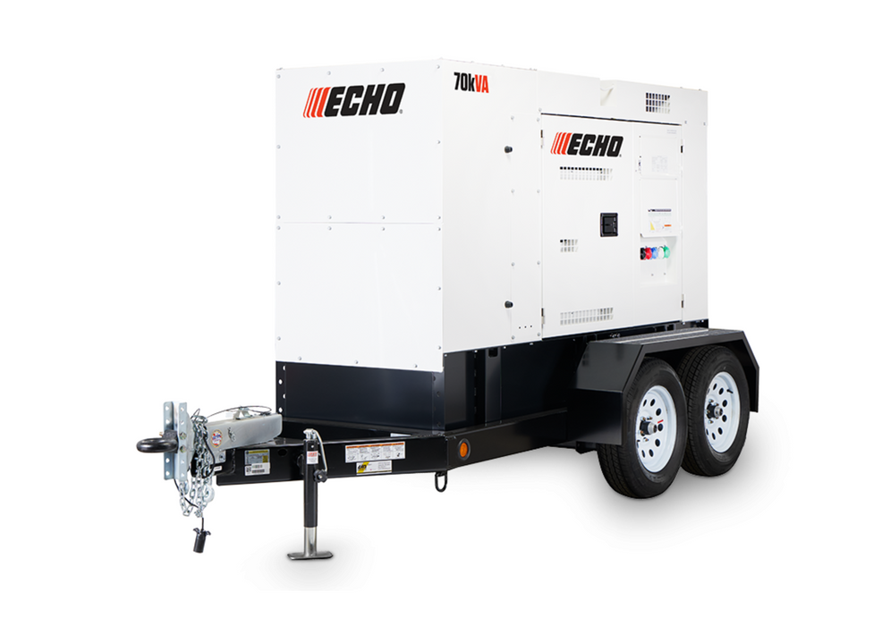 Isuzu Powered Diesel Generator - DGK70F, 61.6 kW Standby, 56 kW Prime, 1 &amp; 3-Phase, 61-62 dBA