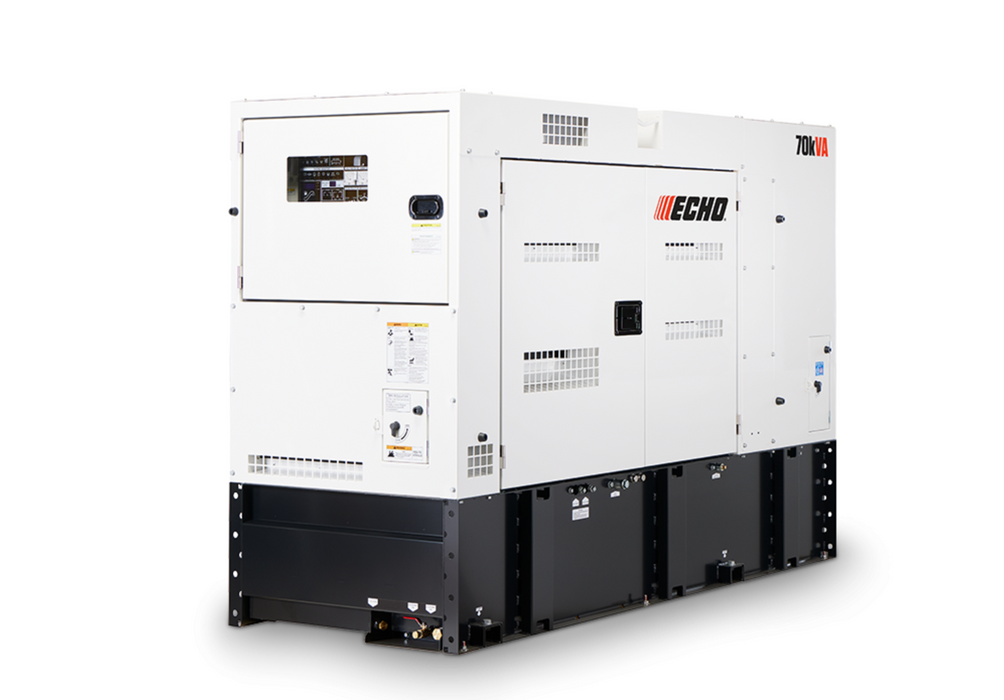 Isuzu Powered Diesel Generator - DGK70F, 61.6 kW Standby, 56 kW Prime, 1 &amp; 3-Phase, 61-62 dBA