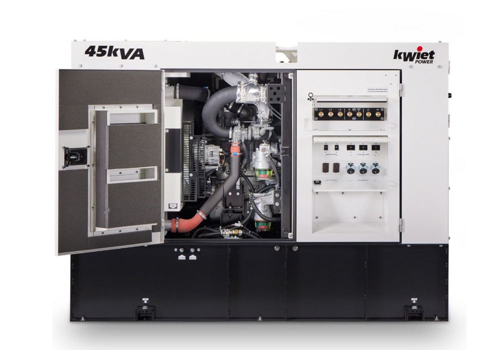 Isuzu Powered Diesel Generator - DGK45F, 40 kW Standby, 36 kW Prime, 1 &amp; 3-Phase, 63-66 dBA