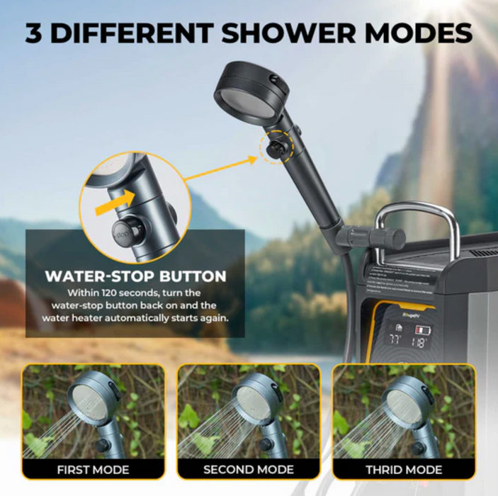 BougeRV Portable Propane Outdoor Camping Water Heater
