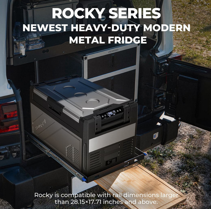BougeRV Rocky 55QT Dual Zone 12V Portable Fridge