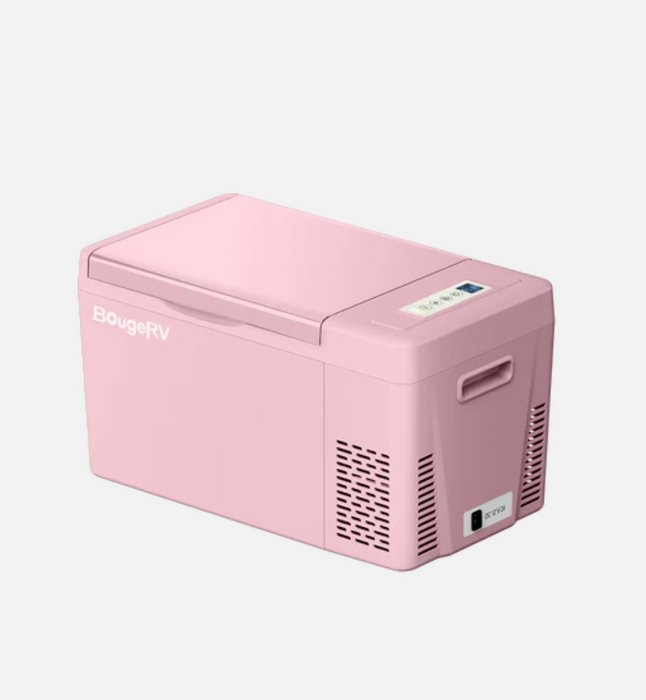 BougeRV 12V 23 Quart Colorful Pink Portable Fridge