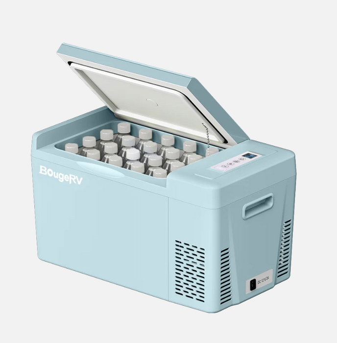 BougeRV 12V 23 Quart Colorful Mint Green Portable Fridge
