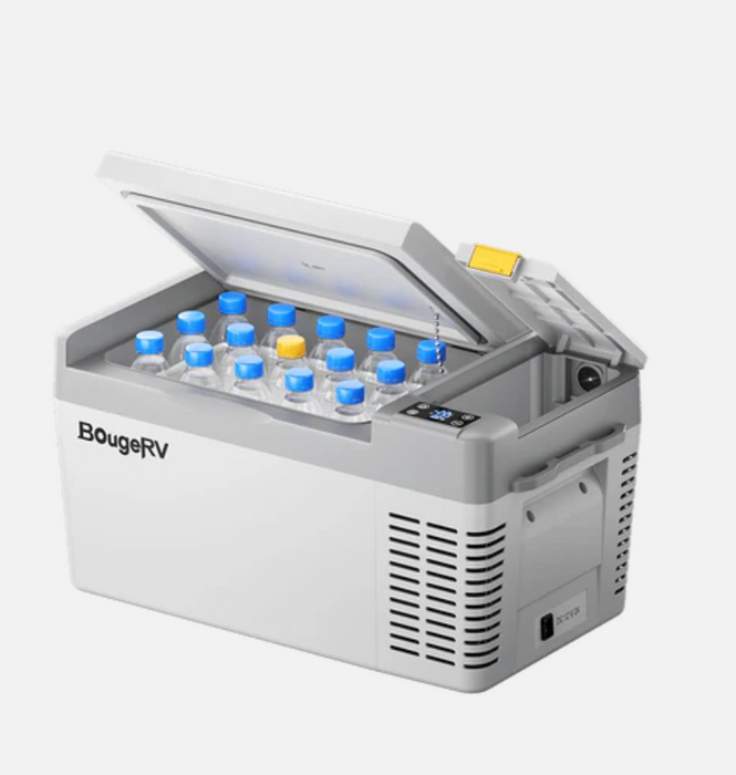 BougeRV 12V 23 Quart White Portable Fridge