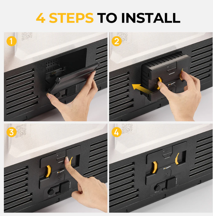 BougeRV Detachable Battery of Dual-Zone Portable Fridge