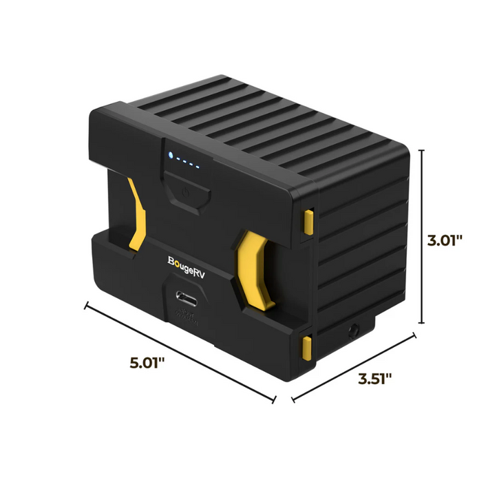 BougeRV Detachable Battery of Dual-Zone Portable Fridge