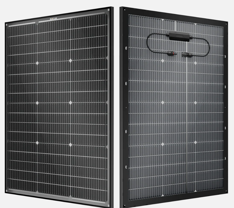 BougeRV 16BB N-Type 12V/24V 100 Watt Bifacial Solar Panel